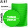 200-1000 Custom Plastic Poker Chips, Drink Token Chips Personalized Double Sided Full Color Printing with Logo Image Text, Custom Tokens for Bar, Party, Business Cards and Promotions (Green) view 2