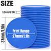 200-1000 Custom Plastic Poker Chips, Drink Token Chips Personalized Double Sided Full Color Printing with Logo Image Text, Custom Tokens for Bar, Party, Business Cards and Promotions (Blue) view 2