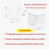 5 Pack ETB Protector Case - Elite Trainer Box Protector - 0.5mm Thick Crystal Clear PET Plastic Stackable Display Case for ETB & Collectibles view 3