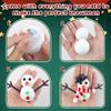 3 Pack Snowman Kits,Fun Build a Snowman Craft for Kids Gifts Winter Family Activity, Christmas Making Snowmen Kit with 3 Scarves, 3 Santa Hats view 3