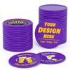 200-1000 Custom Plastic Poker Chips, Drink Token Chips Personalized Double Sided Full Color Printing with Logo Image Text, Custom Tokens for Bar, Party, Business Cards and Promotions (Purple) view 1