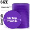 200-1000 Custom Plastic Poker Chips, Drink Token Chips Personalized Double Sided Full Color Printing with Logo Image Text, Custom Tokens for Bar, Party, Business Cards and Promotions (Purple) view 2