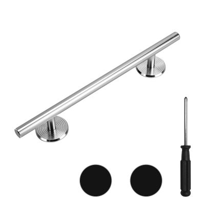 Professional Fingerboard Set - Aluminum Alloy Skateboard Obstacle with Non-Slip Base, Rod, and Deck DIY Mini Skatepark Accessory for Fingerboard Players,9.84" Long (Round-Rod-Slivery)