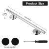 Professional Fingerboard Set - Aluminum Alloy Skateboard Obstacle with Non-Slip Base, Rod, and Deck DIY Mini Skatepark Accessory for Fingerboard Players,9.84" Long (Round-Rod-Slivery) view 2