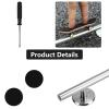 Professional Fingerboard Set - Aluminum Alloy Skateboard Obstacle with Non-Slip Base, Rod, and Deck DIY Mini Skatepark Accessory for Fingerboard Players,9.84" Long (Round-Rod-Slivery) view 3
