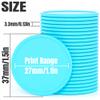 200-1000 Custom Plastic Poker Chips, Drink Token Chips Personalized Double Sided Full Color Printing with Logo Image Text, Custom Tokens for Bar, Party, Business Cards and Promotions (Light Blue) view 2