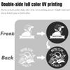 200-1000 Custom Plastic Poker Chips, Drink Token Chips Personalized Double Sided Full Color Printing with Logo Image Text, Custom Tokens for Bar, Party, Business Cards and Promotions (Light Blue) view 4