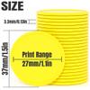 200-1000 Custom Plastic Poker Chips, Drink Token Chips Personalized Double Sided Full Color Printing with Logo Image Text, Custom Tokens for Bar, Party, Business Cards and Promotions (Yellow) view 2