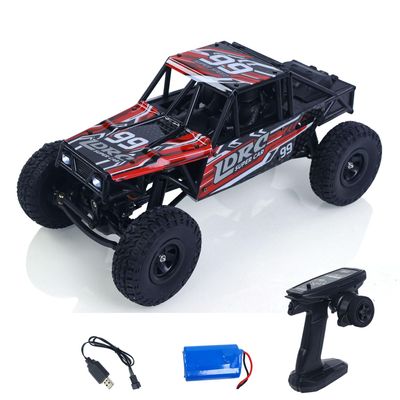 TOUCAN RC HOBBY LDRC LD18499 1/18 2.4G RC Climbing Car 4 * 4 Remote Control Vehicle 280 Brushed Motor ESC Ready to GoServo USB Charge for Adult
