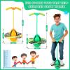 Layhit 2 Pcs Pogo Jumper with Handle for Kids Pump Pogo Ball Stick Jumper Balance Bounce Ball with Pump and Strong Grip for Adults Teen Indoor Outdoor(Green and Yellow,Classic) view 2