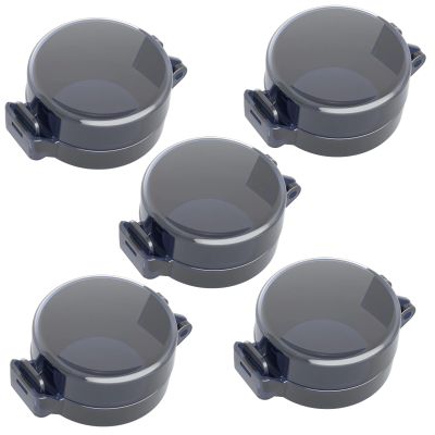 5 Pcs Stove Knob Safety Covers, Adhesive Gas Stove Protectors, Heat-Resistant, Pet & Child Proof with Secure Lid