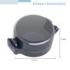 5 Pcs Stove Knob Safety Covers, Adhesive Gas Stove Protectors, Heat-Resistant, Pet & Child Proof with Secure Lid view 2