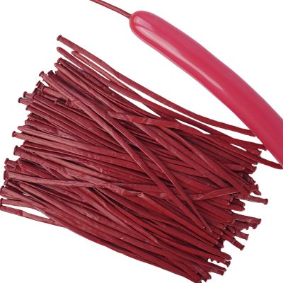 100Pcs Animals Twisting Balloons 260 Balloon Long Balloon Long Latex Balloons Garland for Birthday Wedding Party Decorations Supplies (Dark red)