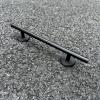 Professional Fingerboard Set - Aluminum Alloy Skateboard Obstacle with Non-Slip Base, Rod, and Deck DIY Mini Skatepark Accessory for Fingerboard Players,9.84" Long (Round-Rod-Black) view 3