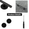 Professional Fingerboard Set - Aluminum Alloy Skateboard Obstacle with Non-Slip Base, Rod, and Deck DIY Mini Skatepark Accessory for Fingerboard Players,9.84" Long (Round-Rod-Black) view 4