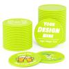 200-1000 Custom Plastic Poker Chips, Drink Token Chips Personalized Double Sided Full Color Printing with Logo Image Text, Custom Tokens for Bar, Party, Business Cards and Promotions (Light Green) view 1