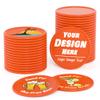 200-1000 Custom Plastic Poker Chips, Drink Token Chips Personalized Double Sided Full Color Printing with Logo Image Text, Custom Tokens for Bar, Party, Business Cards and Promotions (Deep Orange) view 1