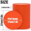 200-1000 Custom Plastic Poker Chips, Drink Token Chips Personalized Double Sided Full Color Printing with Logo Image Text, Custom Tokens for Bar, Party, Business Cards and Promotions (Deep Orange) view 2