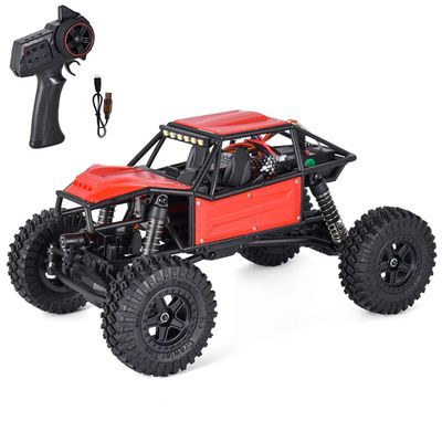 TOUCAN RC HOBBY 1/18 RC Crawler Car Radio Controlled Off Road Vehicles 370 Motor ESC ServoLight 15KM/H Speed Model Toys for Ages 15+