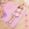 Kids Sleeping Bag Thick Cute Slumber Bag for Kids 2 in 1 Animal Toddler Nap Mat for Boys and Girls Portable Soft Cozy School Mat for Daycare Preschool Kindergarten view 2