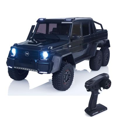 TOUCAN RC HOBBY 1/8 Remote Control Off Road Vehicle KM6 6X6 RC Rock Crawler Car Independent Axle Locks Brushed Motor Light Model for Adult