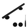 Professional Fingerboard Set - Aluminum Alloy Skateboard Obstacle with Non-Slip Base, Rod, and Deck DIY Mini Skatepark Accessory for Fingerboard Players,9.84" Long (Square-Rod-Black) view 1