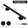 Professional Fingerboard Set - Aluminum Alloy Skateboard Obstacle with Non-Slip Base, Rod, and Deck DIY Mini Skatepark Accessory for Fingerboard Players,9.84" Long (Square-Rod-Black) view 2