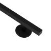 Professional Fingerboard Set - Aluminum Alloy Skateboard Obstacle with Non-Slip Base, Rod, and Deck DIY Mini Skatepark Accessory for Fingerboard Players,9.84" Long (Square-Rod-Black) view 3