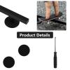 Professional Fingerboard Set - Aluminum Alloy Skateboard Obstacle with Non-Slip Base, Rod, and Deck DIY Mini Skatepark Accessory for Fingerboard Players,9.84" Long (Square-Rod-Black) view 4