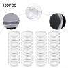 100PCS 32mm Clear Plastic Coin Capsules, Coin Collection Case, Ps Capsules Portable Round Coin-Holders for Collectors, American-Silver Eagle-Liberty-Coin &jfk Half Dollar & Bitcoin- view 2