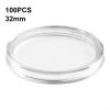 100PCS 32mm Clear Plastic Coin Capsules, Coin Collection Case, Ps Capsules Portable Round Coin-Holders for Collectors, American-Silver Eagle-Liberty-Coin &jfk Half Dollar & Bitcoin- view 4