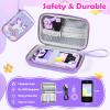 Jusvenmt Kids Smart Phone for Girls, Kids Camera Toy Phone for Ages 3 4 5 6 8 Year Old, Christmas Birthday Gifts Toddler Cell Phone with Touchscreen, 44 Games, Music Player, 32GB Card & Bag Purple view 4