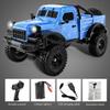Hanll 1/18 Scale RC Pickup Truck with Realistic Body Design, LED Headlights, Powerful 4WD Off-Road Crawler with 370 Brushed Motor, Great Choice for RC Enthusiasts and GiftingBlue view 3
