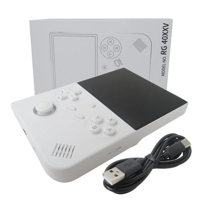 Bryzantine New RG40XX V 4.0 inch Handheld Game Console with 64G TF Card, 5000+ Games with 16 Million Color RGB Joystick Lighting Support Constant Light- White