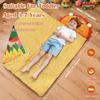 Kids Sleeping Bag Thick Cute Slumber Bag for Kids 2 in 1 Animal Toddler Nap Mat for Boys and Girls Portable Soft Cozy School Mat for Daycare Preschool Kindergarten view 2