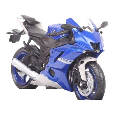 1/18 Scale Mini Welly 2020 Yamaha YZF R6 Super Racing Bicycle Die Casting Model Vehicle