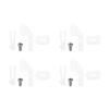 MECCANIXITY 4pcs 304 Stainless Steel 1x60mm Z Push Rods Parts, 4pcs Nylon Control Horns for DIY RC Car Boat Airplane Helicopter Model Replacement, Silver view 4