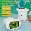 2.4" Screen Pocket Kids Microscope: 1000X Handheld Microscope for Photo and Video - Portable Science Kits STEM Toys  Christmas/Birthday Gifts for Girls & Boys Ages 3-12(White) view 2