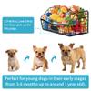 AIDILI Dog Toy Basket, Dog Toy Storage Durable Chew Pet Toy Bin for Pet-Friendly Access Pet Toy Basket with Handles, Foldable view 2