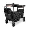 WONDERFOLD X2R Rev Stroller Wagon (2 Seater) - Collapsible Stroller Wagon with 5-Point Seatbelt Harnesses, Reclining Seats & Footwells, Black view 1