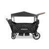 WONDERFOLD X2R Rev Stroller Wagon (2 Seater) - Collapsible Stroller Wagon with 5-Point Seatbelt Harnesses, Reclining Seats & Footwells, Black view 4