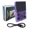 Bryzantine New R40S PRO Handheld Game Console 3.5 inch IPS Screen Mini Retro Console Portable Pocket Arcade 45 Simulators 256G TF Card, Pre-Installed with 30000 Games- Purple view 1