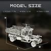 Kolotesame Old Tactical Military Vehicle 3D Metal Puzzle Model for Adults - DIY Immersive Challenging Military Building Kit with Tool, 3D Puzzle Car Model for Men Gift or Desk Model Decor view 2