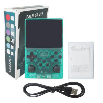 Bryzantine New R40S PRO Mini Portable Handheld Game Console, 3.5 inch IPS Screen, with 3800mAh Ultra-Long B-attery Life, Pre-Installed with 30000+ Games, Great Gift for Friend - Green