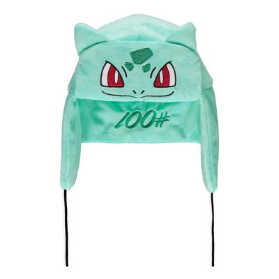 Difuzed Pokemon Bulbasaur 100# Novelty Trapper Hat, Green (NH323512POK-58)