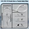 100pcs Universal RC Body Clips Pins - Compatible with Traxxas, Arrma, Redcat, Axial, HPI, HSP, Exceed, Himoto, Losi, RC4WD, Tamiya, Fits 1/8, 1/10, 1/12 Scale RC Cars, Trucks, Crawlers, Buggies view 2