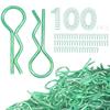 100pcs Universal RC Body Clips Pins - Compatible with Traxxas, Arrma, Redcat, Axial, HPI, HSP, Exceed, Himoto, Losi, RC4WD, Tamiya, Fits 1/8, 1/10, 1/12 Scale RC Cars, Trucks, Crawlers, Buggies view 1
