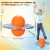 WinnerWhy Pogo Trick Ball for Kids, Up to 160lbs, Pogo Stick Jumper for Boys Girls Balance Bounce Board Ball with Pump Safe Fun Indoor Outdoor Gift Toy for Christmas(Orange, Blue,Fashion Style) view 2