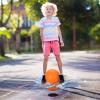 WinnerWhy Pogo Trick Ball for Kids, Up to 160lbs, Pogo Stick Jumper for Boys Girls Balance Bounce Board Ball with Pump Safe Fun Indoor Outdoor Gift Toy for Christmas(Orange, Blue,Fashion Style) view 4