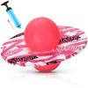 WinnerWhy Pogo Trick Ball for Kids, Up to 160lbs, Pogo Stick Jumper for Boys Girls Balance Bounce Board Ball with Pump Safe Fun Indoor Outdoor Gift Toy for Christmas(Pink, White,Cute Style) view 1